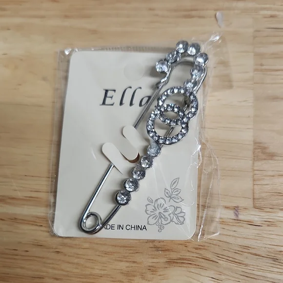 Brooch Bundle X 3 Ella Pink and Silver Floral Brooch - Picture 3 of 5